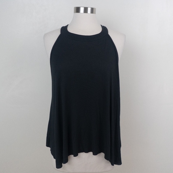 Kimchi Blue Black Crop L Top - Picture 1 of 5